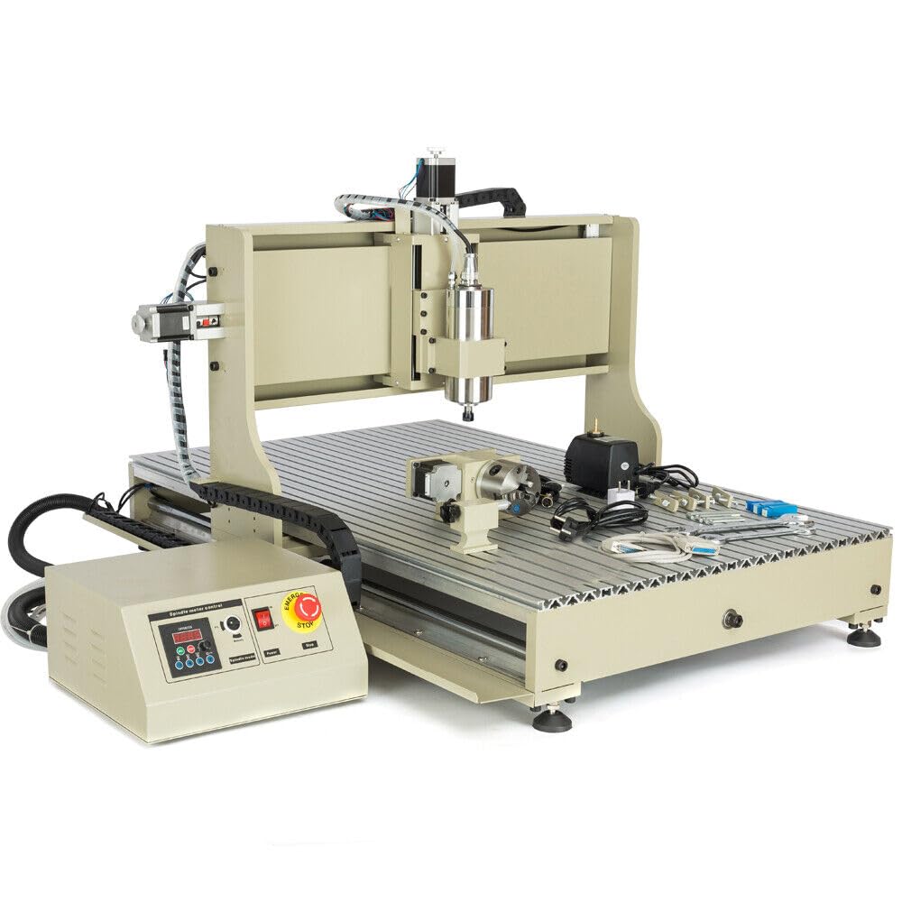 CNC6090GZ Fraiseuse en métal avec 4 axes et moteur de broche USB 2200 W