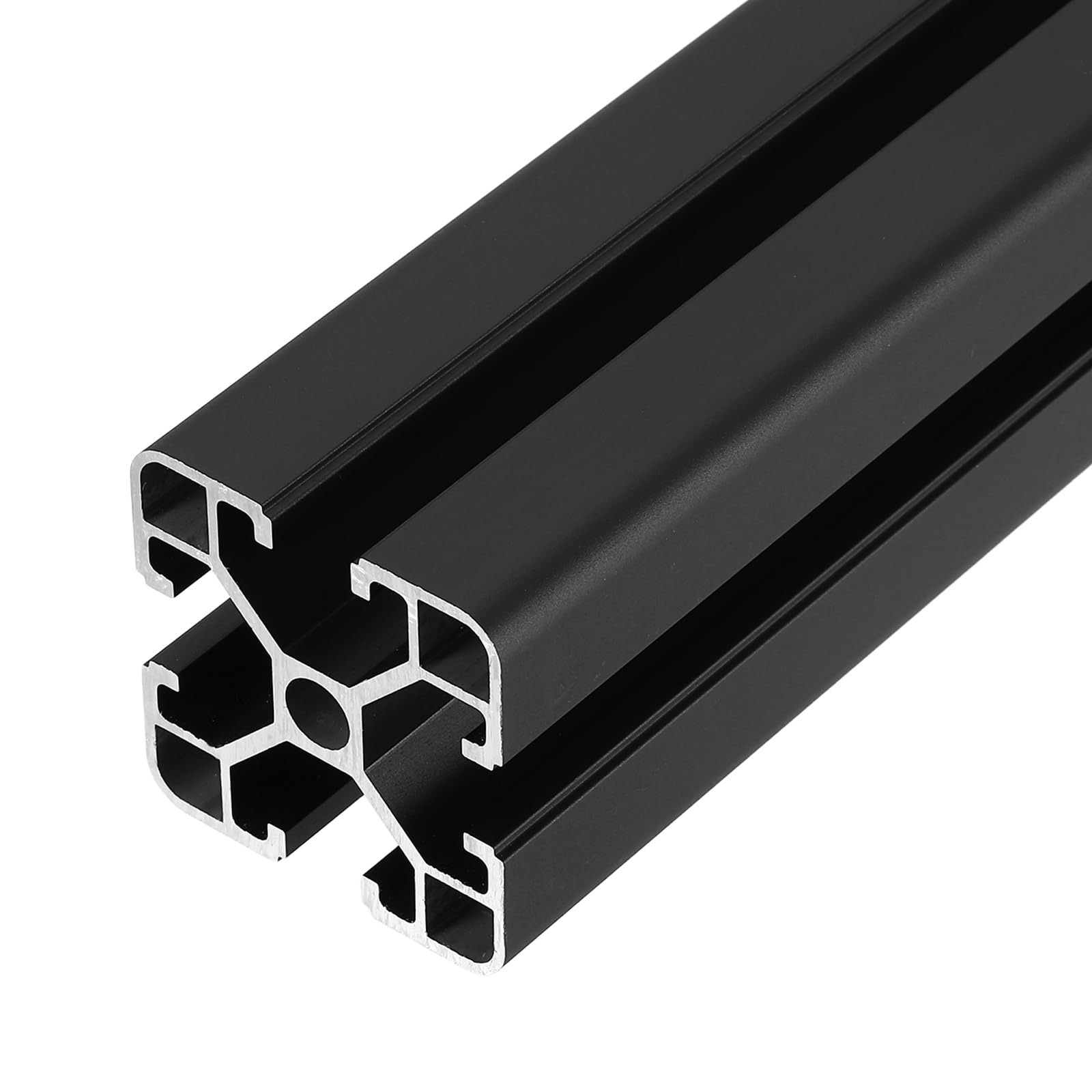 sourcing map 4 piezas de extrusión de aluminio 4040 con ranura en T, marco de perfil de riel lineal anodizado estándar europeo de 600 mm para piezas de impresora 3D, proyectos de bricolaje CNC, color