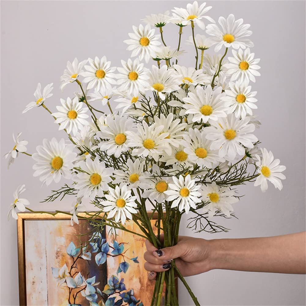 Amazon｜52cm 5頭の小さなデイジー造花オランダ菊オフィスホーム