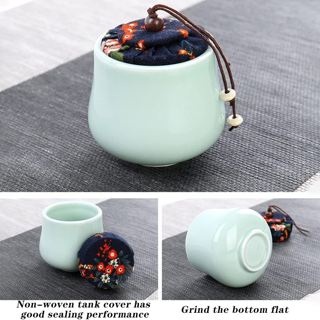 伝統的な中国茶セット、トレイ付き旅行用ティーポット、ティーカップ4個、磁器ティーポットオールインワンギフトポータブルバッグ（E）