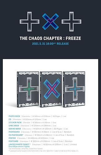 Miniatura 2 de BIGHIT Ent. TXT - Chaos Chapter : Álbum congelado+Juego de tarjetas fotográficas adicionales (ver.)