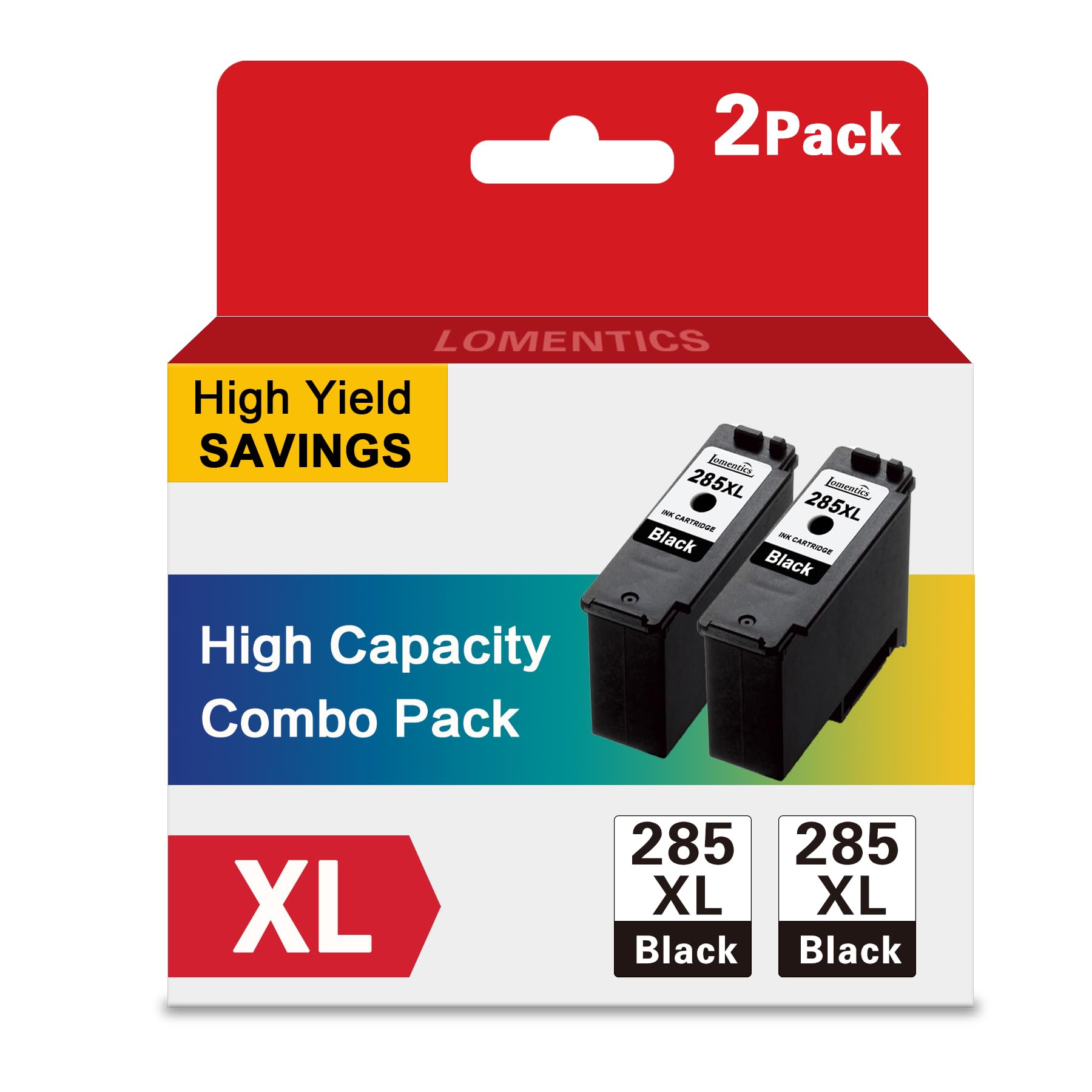 PG-285 XL Black Ink Cartridges (2-Pack, Black) - Lometic PG-285XL Ink Replacement for Canon PIXMA TS7720 and TR7820 Printer