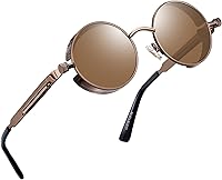 Vista 1 de Gafas de sol Joopin polarizadas, estilo Lennon, redondas, gafas de sol estilo hippy redondas para mujer y hombre