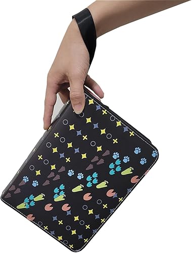 Miniatura 3 de Cards Binder,400 Pockets Football Binder for Cards with 50 Removable Sleeves 4-Pocket Collection Binder, Trading Card Collector Zipper Album Holder