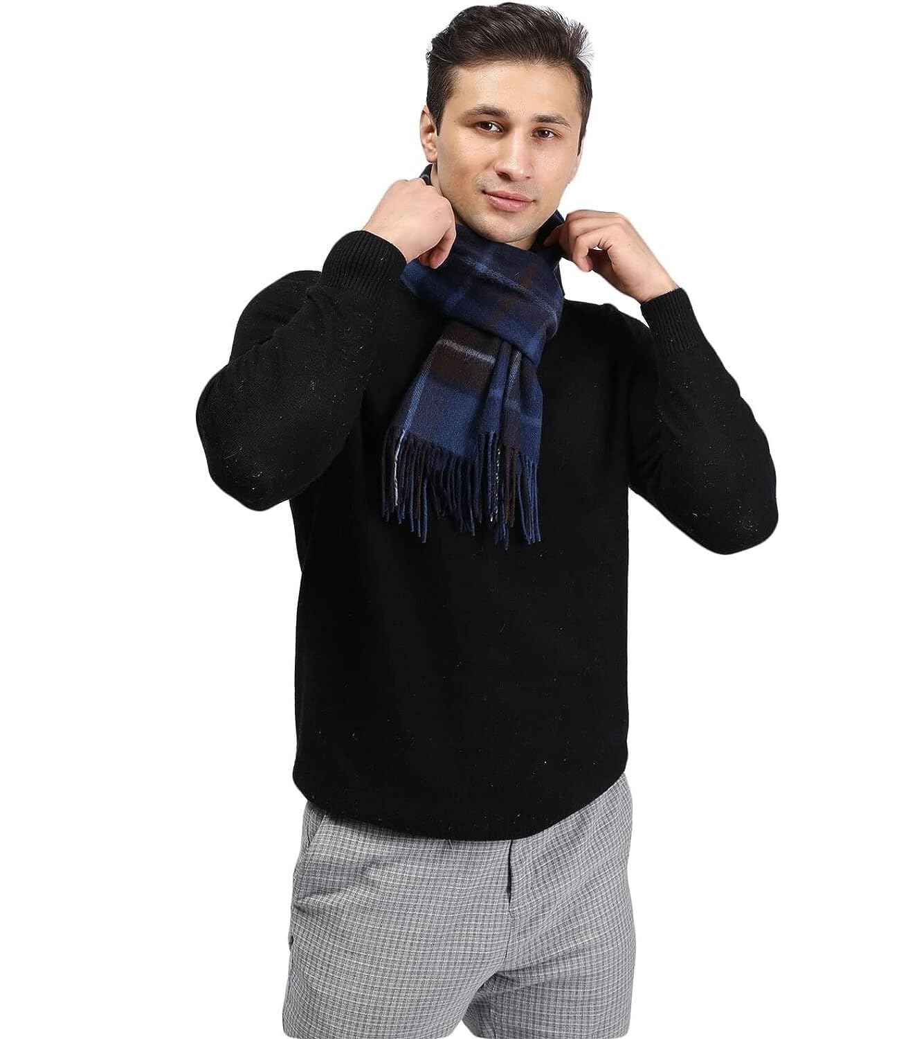 Bufanda Chal Bufanda De Invierno Para Hombre, Bufanda De Tartán A Cuadros Suave Y Cálida, Multicolor Suave y Cálida