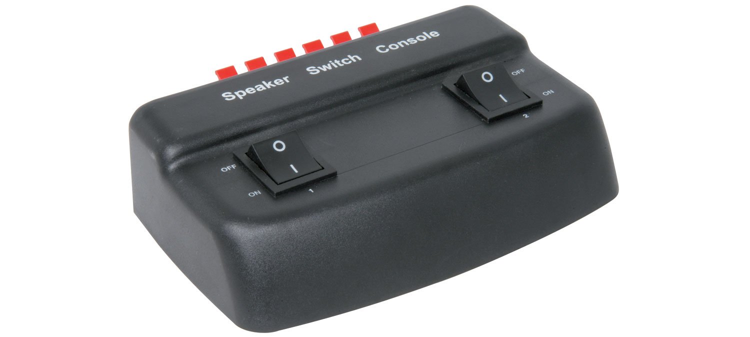AV LINK 2 Way Loudspeaker Selector, Black