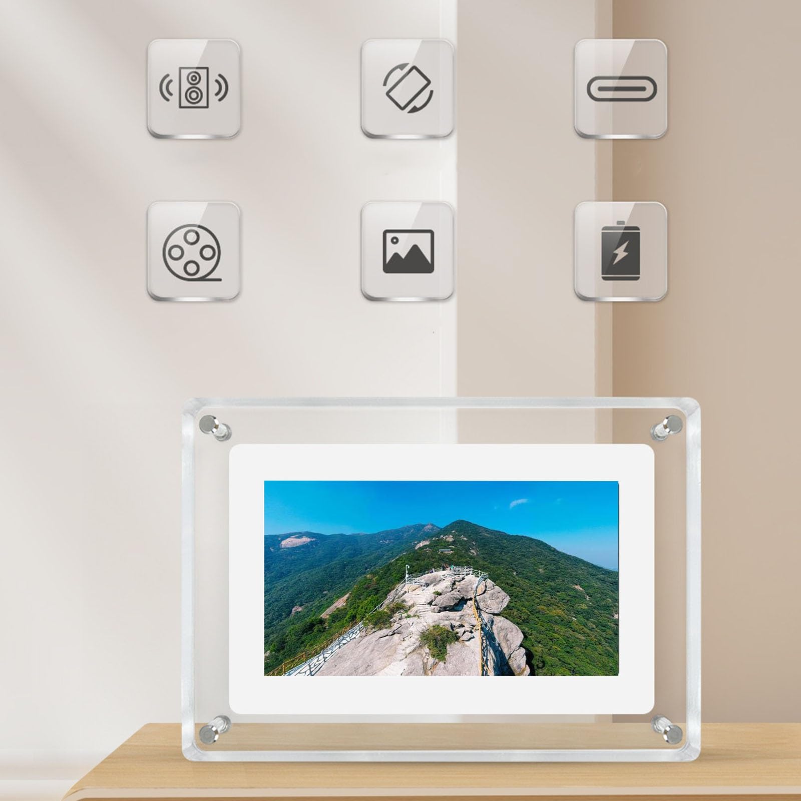 Amazon.com : 7-inch Transparent Digital Photo Frame, Smart