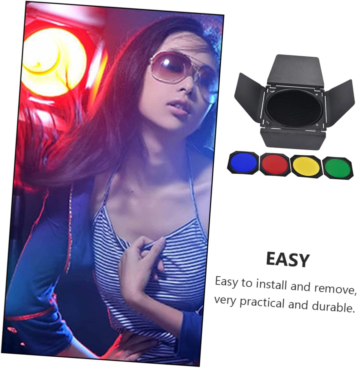 1set Photography Honeycomb Light Barrier Kit Set Baffle Honeycomb Filters Compatible Standard Flash Lamps for Enhanced Lighting Control