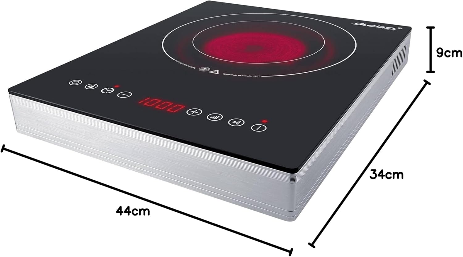 Illustrative dimensions of Steba HK 30 hob