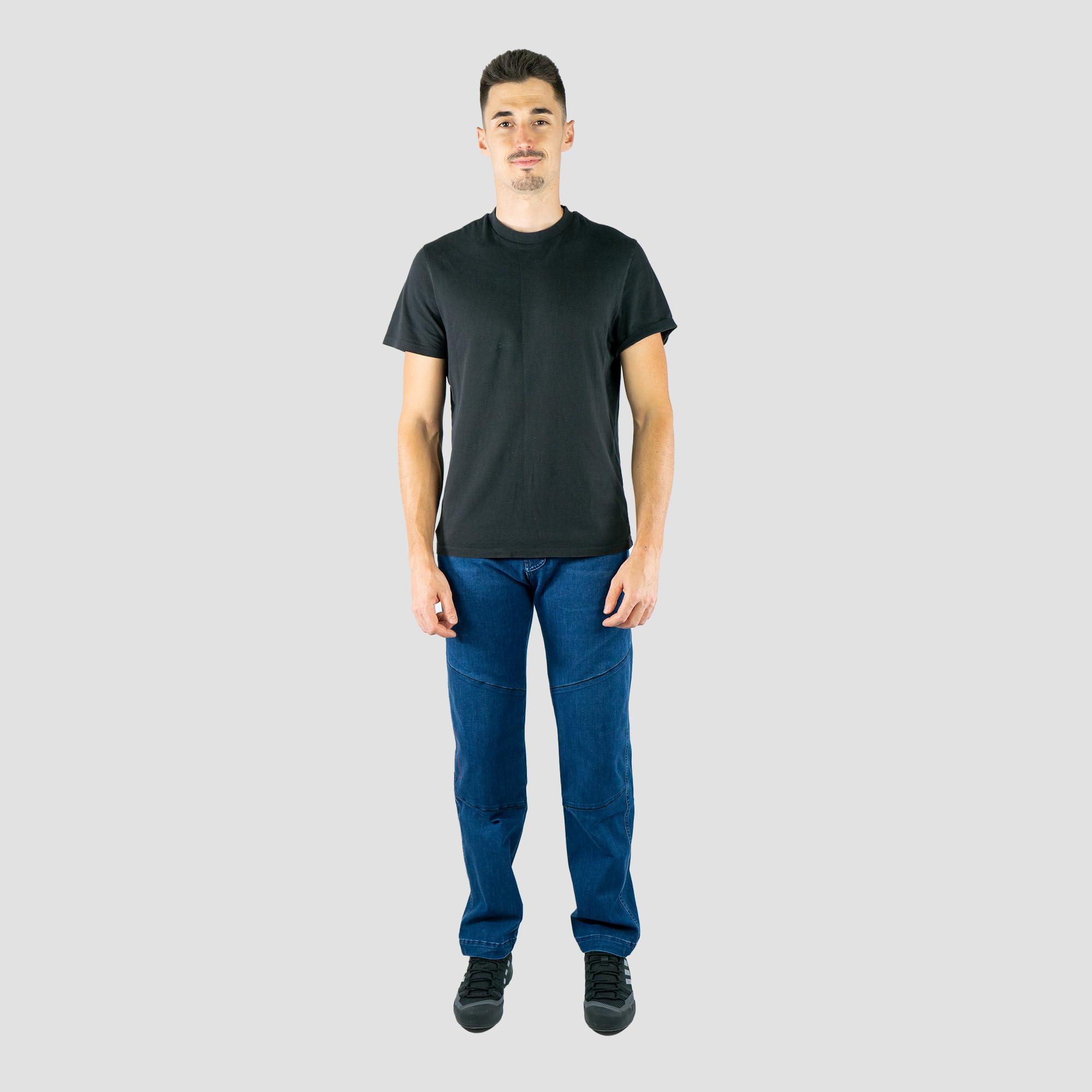 Jeanstrack Pantalón Trekking Hombre – Pantalón Escalada Elástico y Resistente – Pantalón para Senderismo – Rodillas Reforzadas y Bajos Regulables (Turia)