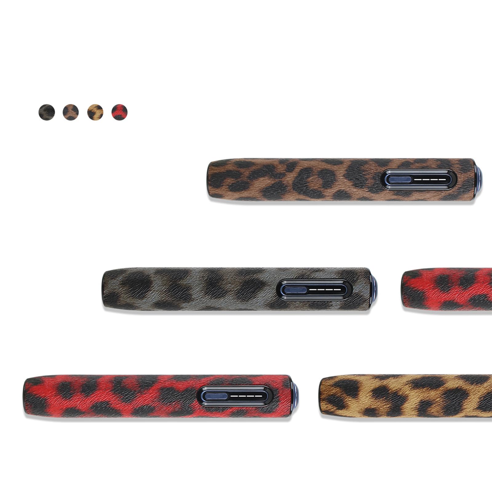 Custodia protettiva serie Leopard per ILUMA i ONE – Elegante design selvaggio | antigraffio | antiurto | Premium Feel (Red Leopard)