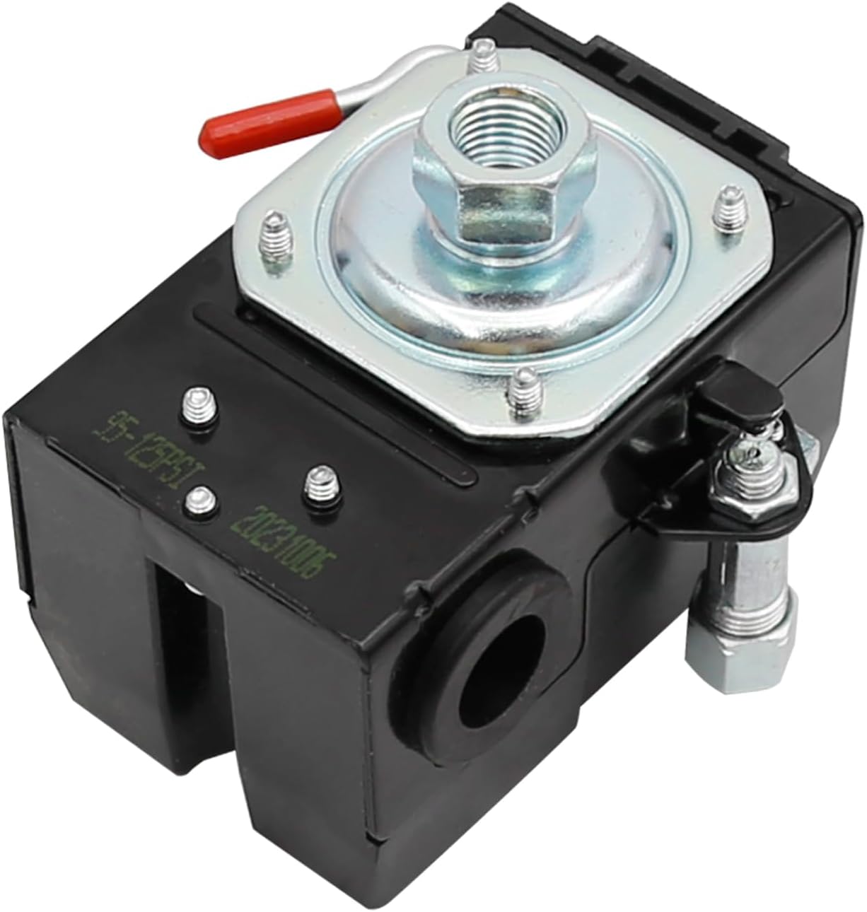 Heavy-Duty Air Compressor Pressure Control Switch with Unloader - 95-125 PSI TEK-LF10-1H-1-NPT1/4-95-125