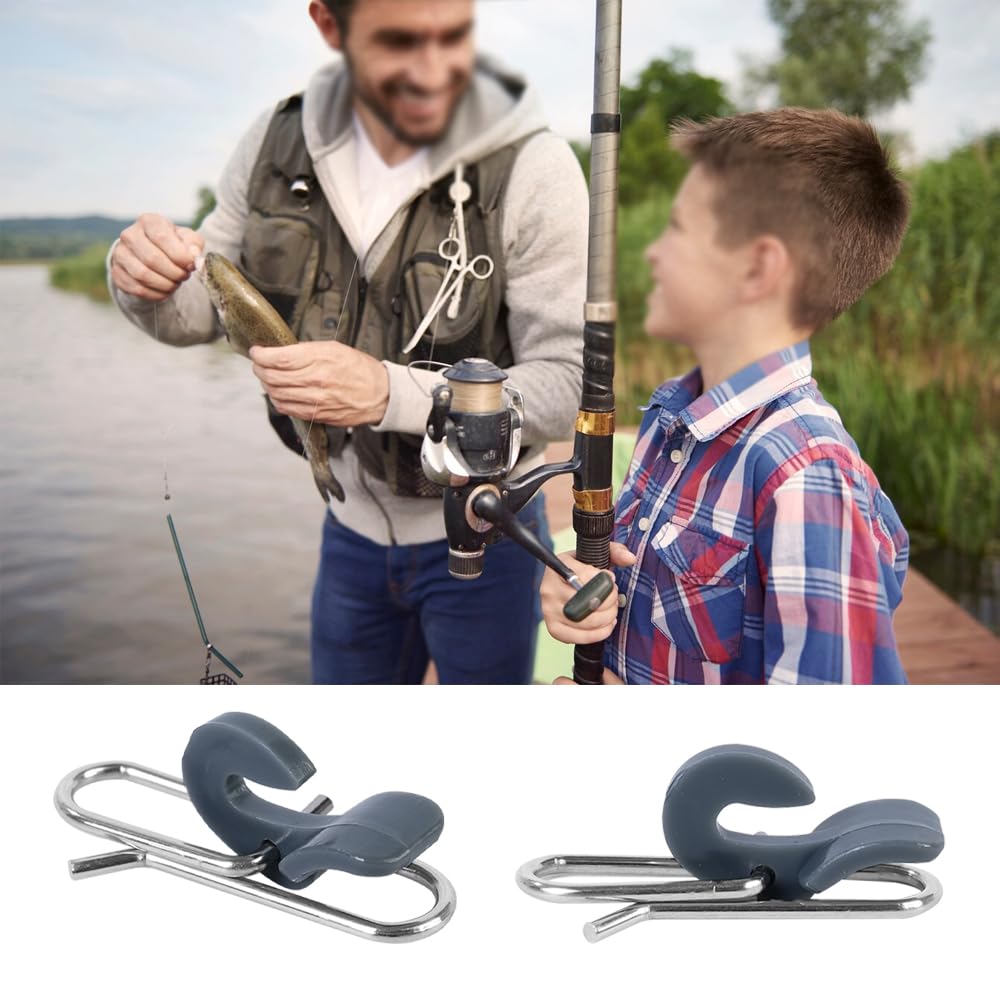Clips de Impacto para Pesca de Acero Inoxidable, 50 Piezas para Agua Dulce y Salada