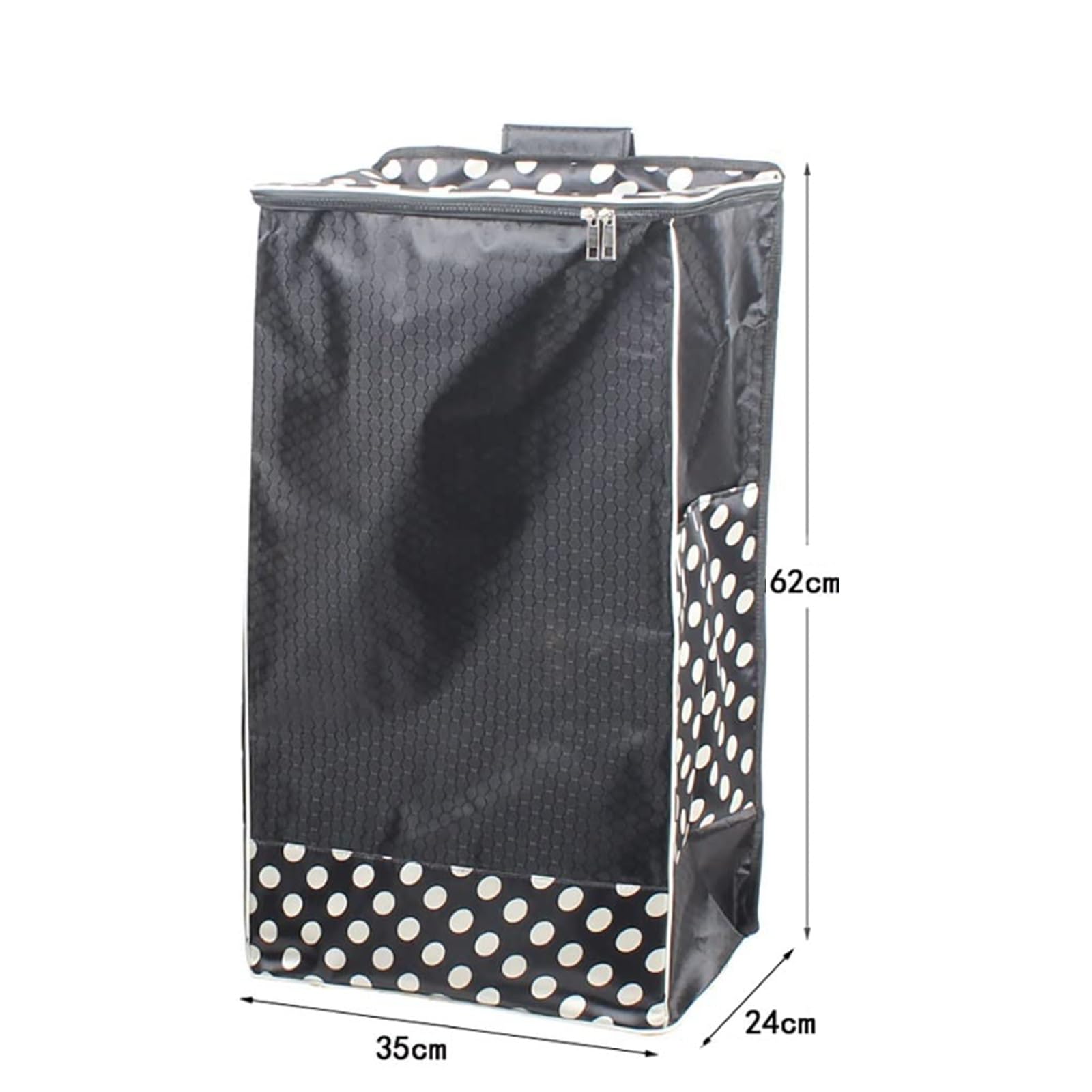 Chariot de courses pliable Carlux - Sac 55L - Jean Strap
