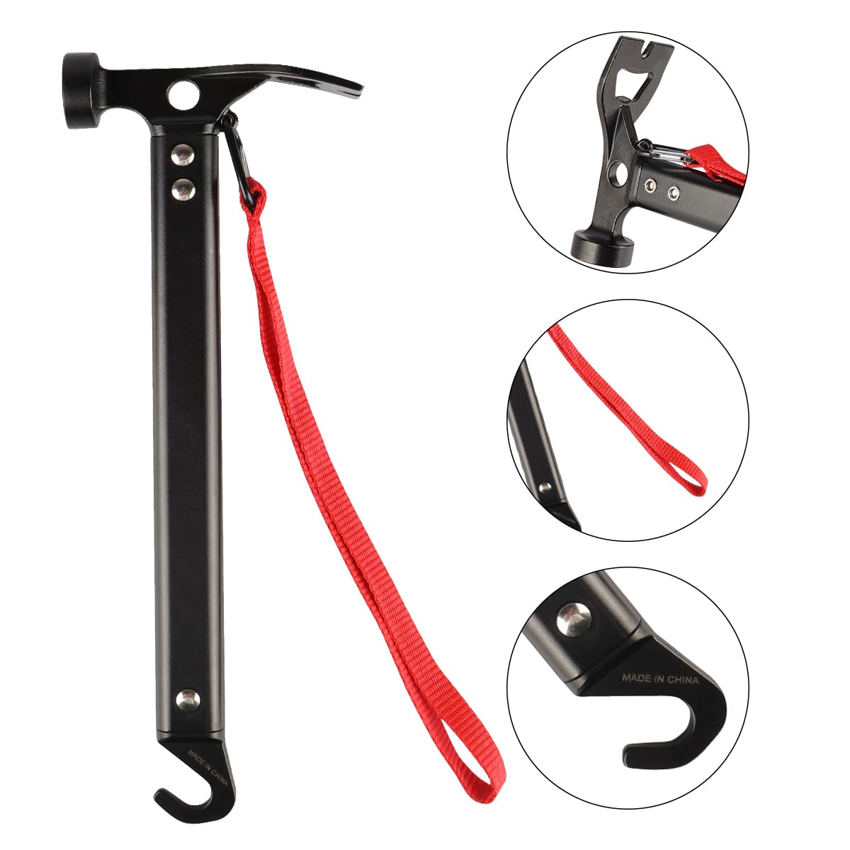 Lot De 10 Piquets De Tente Robustes De 20 Cm Pour Sol Dur Piquets De Tente En Metal Haute Resistance Avec Trous Pour Crochets 96957578