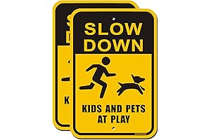 ZHGSERVU Slow Down Kids at Play Signs 2-Pack