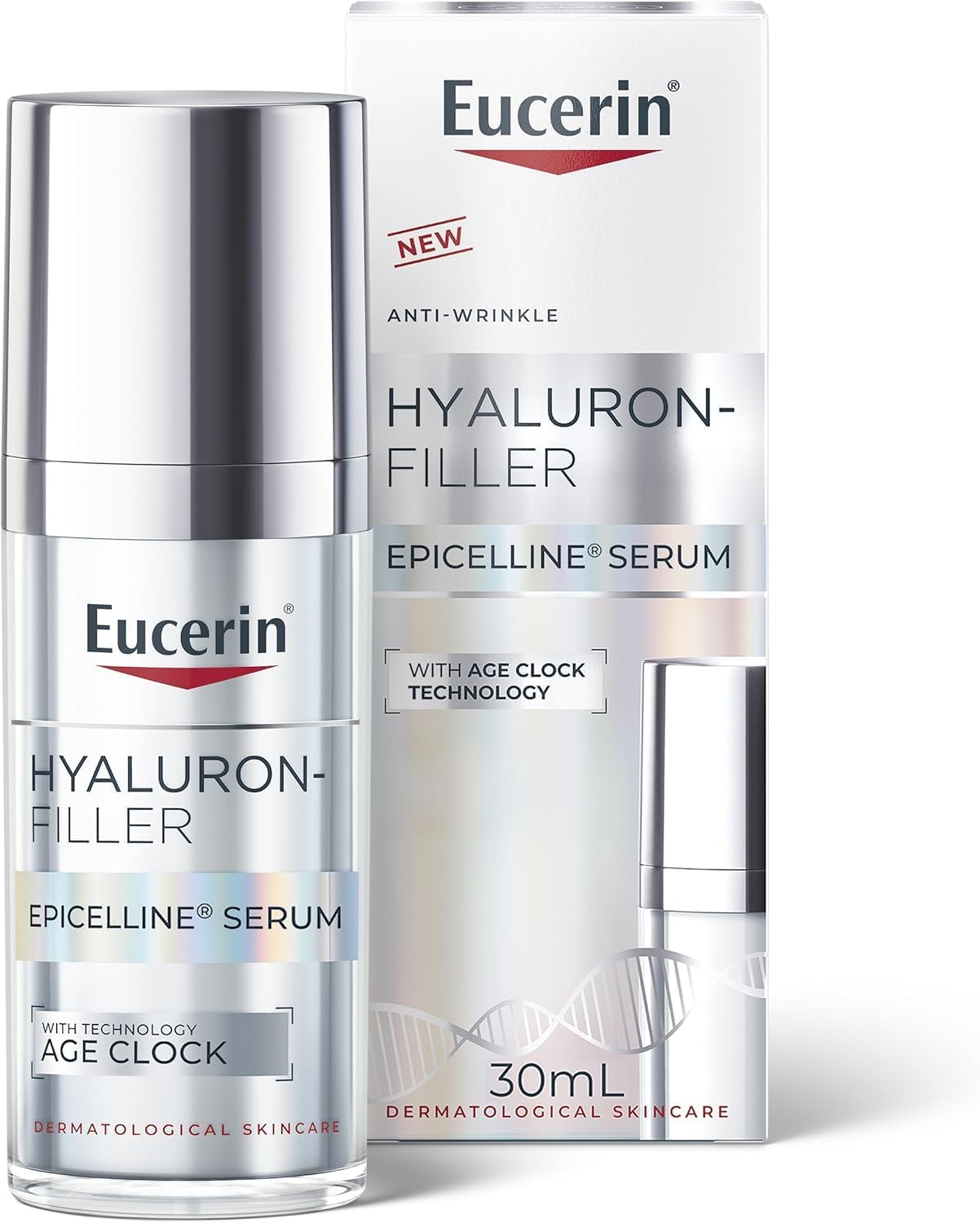 Eucerin Anti Wrinkle Epicelline Hyaluronic Acid Serum for Face, Anti Aging Face Serum for Women Visibly Rejuvenates the Look of Skin, All Skin Types, 30mL Bottle Eucerin Anti Wrinkle Epicelline Hyaluronic Acid Serum for Face, Anti Aging Face Serum for Women Visibly Rejuvenates the Look of Skin, All Skin Types, 30mL Bottle