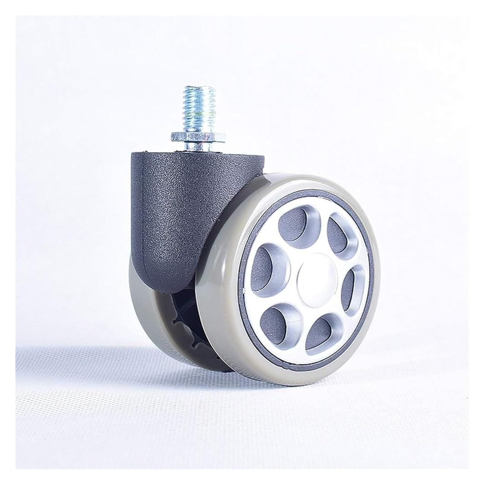 Ruedas Silla Oficina Ruedas para sillas de Oficina Rueda giratoria for Muebles Ruedas de Repuesto de 60 mm Ruedas silenciosas con Rosca M10 5 × for Pisos Duros
