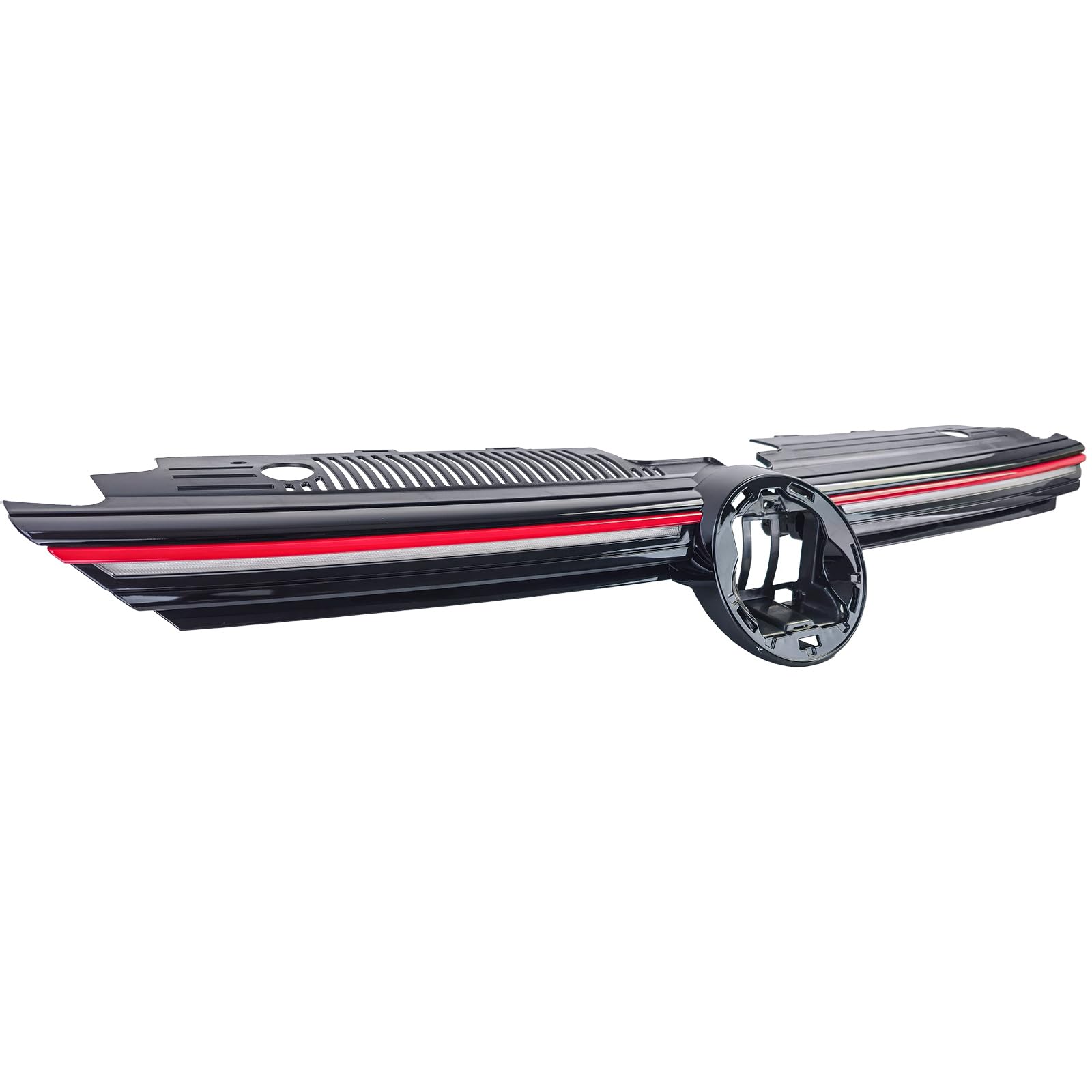 Griglia sportiva con barra rossa illuminata per VW Golf 8 dal 2019