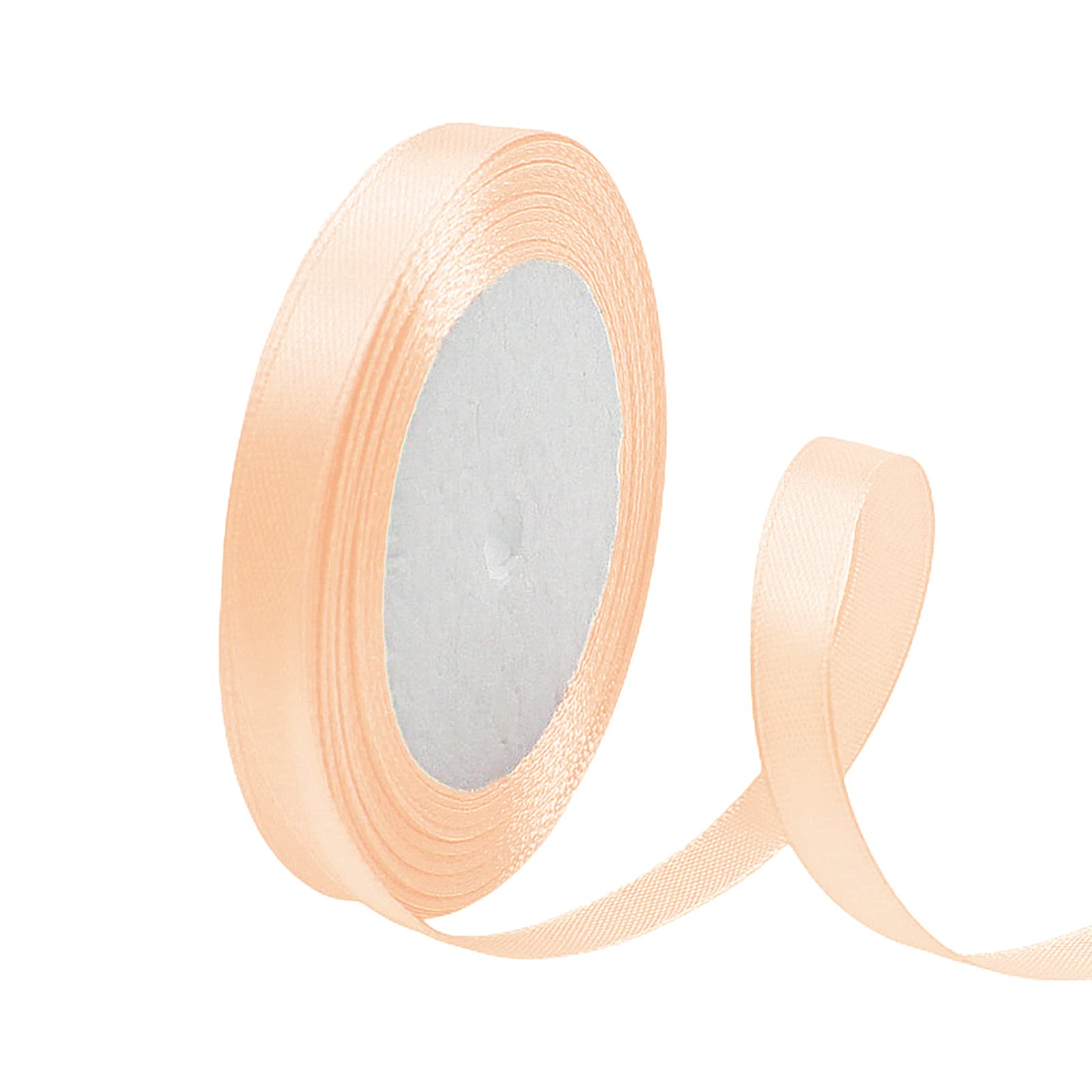 Champagne Gold Satin Ribbon 10mm, 23 Meters Champagne Fabric Ribbons Double Sided Silk Ribbons for Gift Wrapping, Crafting, Hair Bows, Balloons, Wreaths, Cakes, Wedding Party, Christmas Decoration — view 169