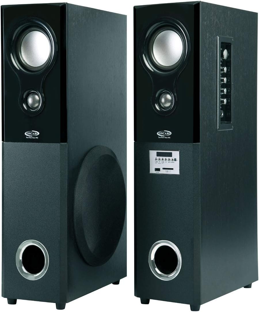 OSCAR OSC-16600BT - 2.0 Tower Bluetooth Speaker with Karaoke