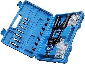 Vaguelly 140 Peças Ferramenta De Porca De Rebite Manual Porca De Rebite Mandris Kit De Ferramentas De Porca Rebitador Com Rosca Kit De Rebitagem Manual Ferramenta De Rebite Com Rosca