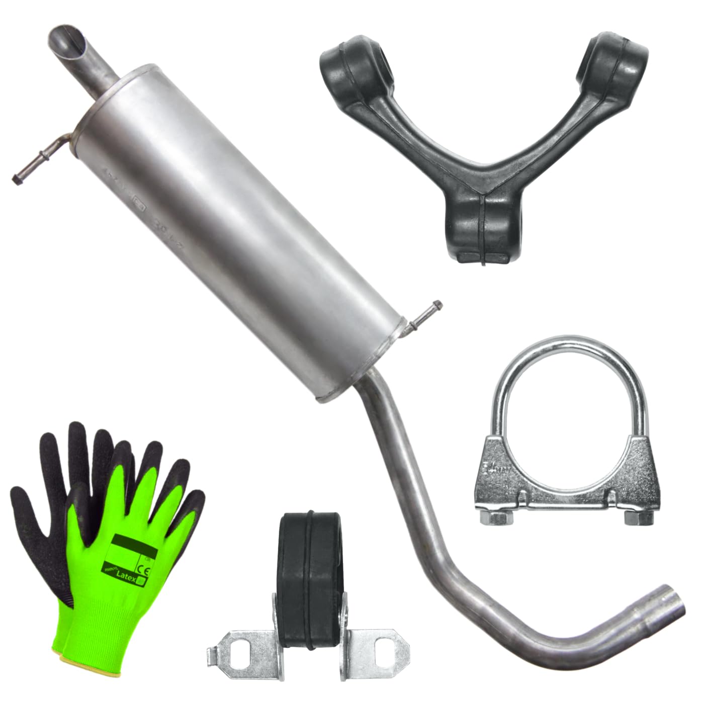POLMOstrow Auspuff Endtopf für VW Polo 4 IV 9N 1.4 1.4 FSI Fließheck 2001-11.2009