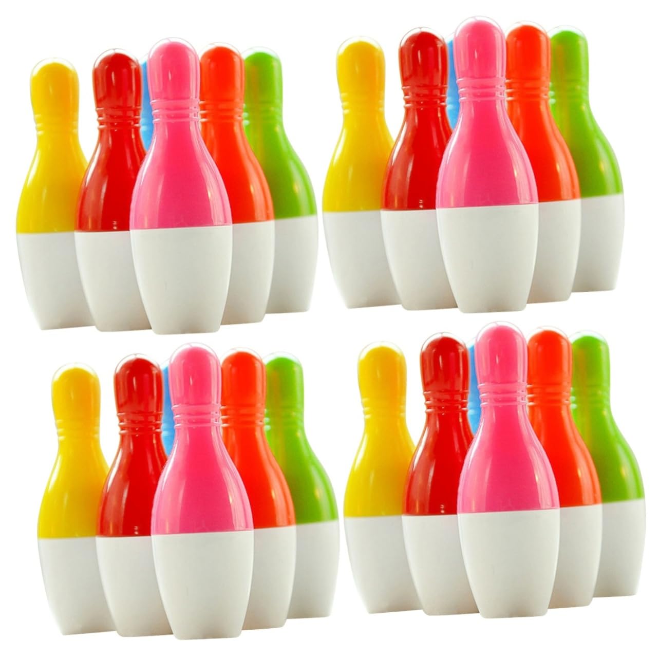 Angoily 4 Set Retrattile Bowling Per Studenti Cancelleria E Adorabile Scrittura E Confortevole Per Compleanni E Natale Colore Casuale 20 Pezzi*4