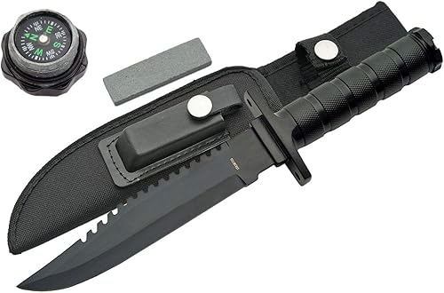 Miniatura 1 de Whetstone Cutlery Cuchillo de supervivencia con engranaje de supervivencia, negro