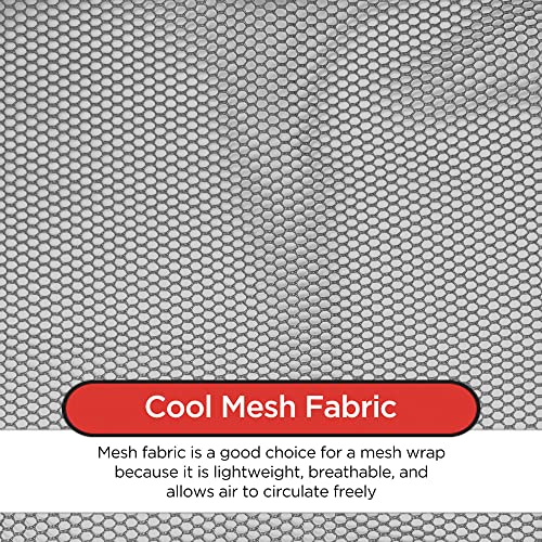 DONNA Mesh Wrap 1pc HEADBAND, Silk Wraps, Mesh Wrap for Women’s Hair, Face Wash, Makeup Hair Accessories Headbands– Hook and loop fastener BLACK Color