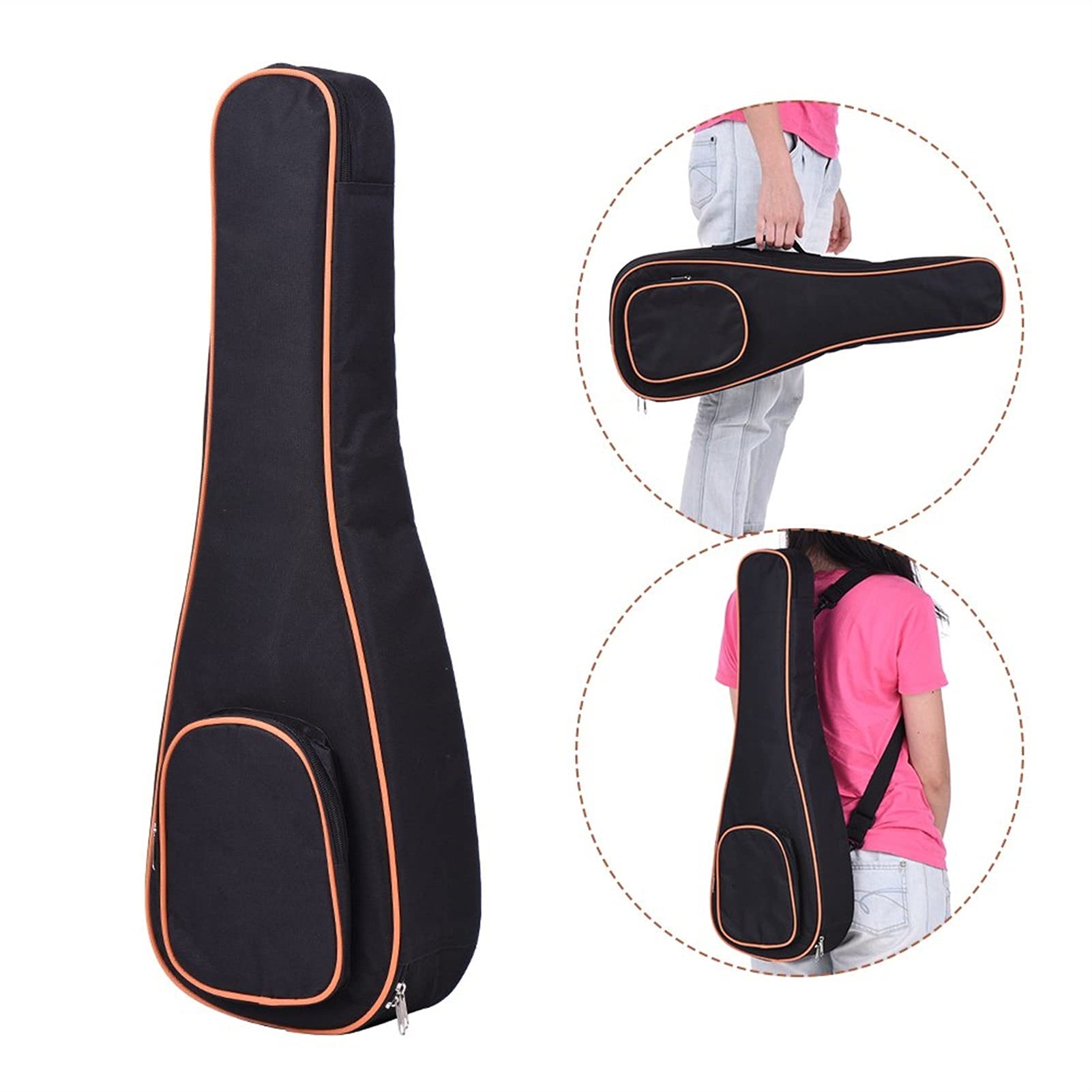 Ukulele koncertowe Początkujący Ukulele 21" zestaw Ukulele Akustyczny Ukulele Drewniany Sopranowy Ukelele Mahoń Drewna Węgla Struny Z Wyściełaną Torba Przenośna Struny Pasek Tuner