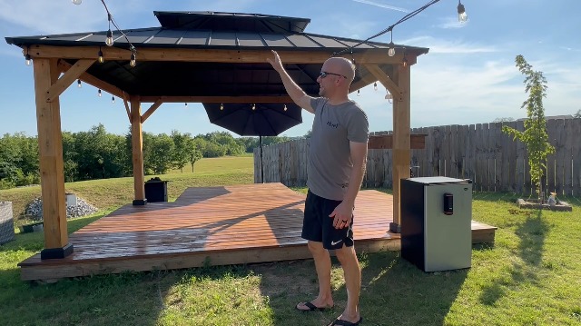 Watch HONEST review of Sunjoy 11 x 13 ft Wood Gazebo Cedar Framed