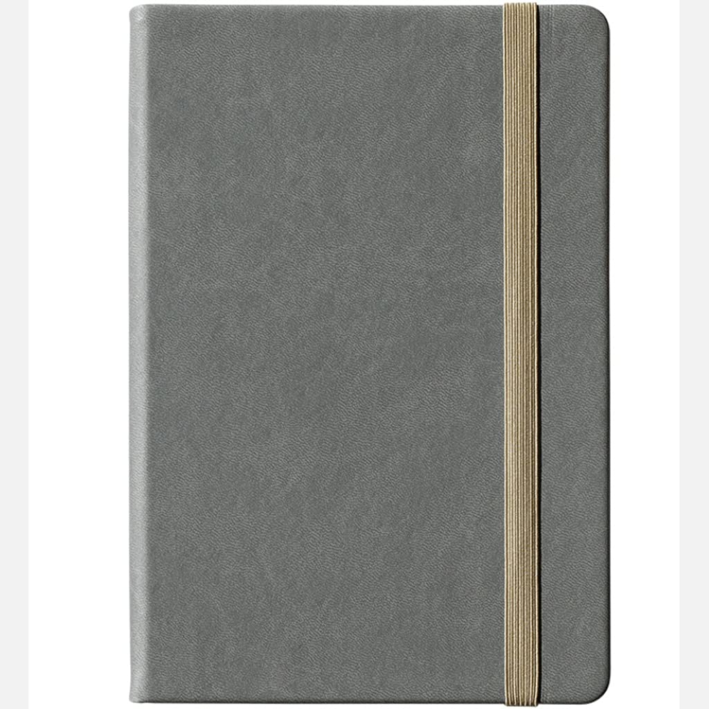 Cahier Journal/Notebook Classic A5 Diary A5 Diary Simple Cahiers Simples Papiers épais de Haute qualité pour Les Affaires Scolaires de Bureau Bureau de l'école (Color : Gris, Taille : Grid)