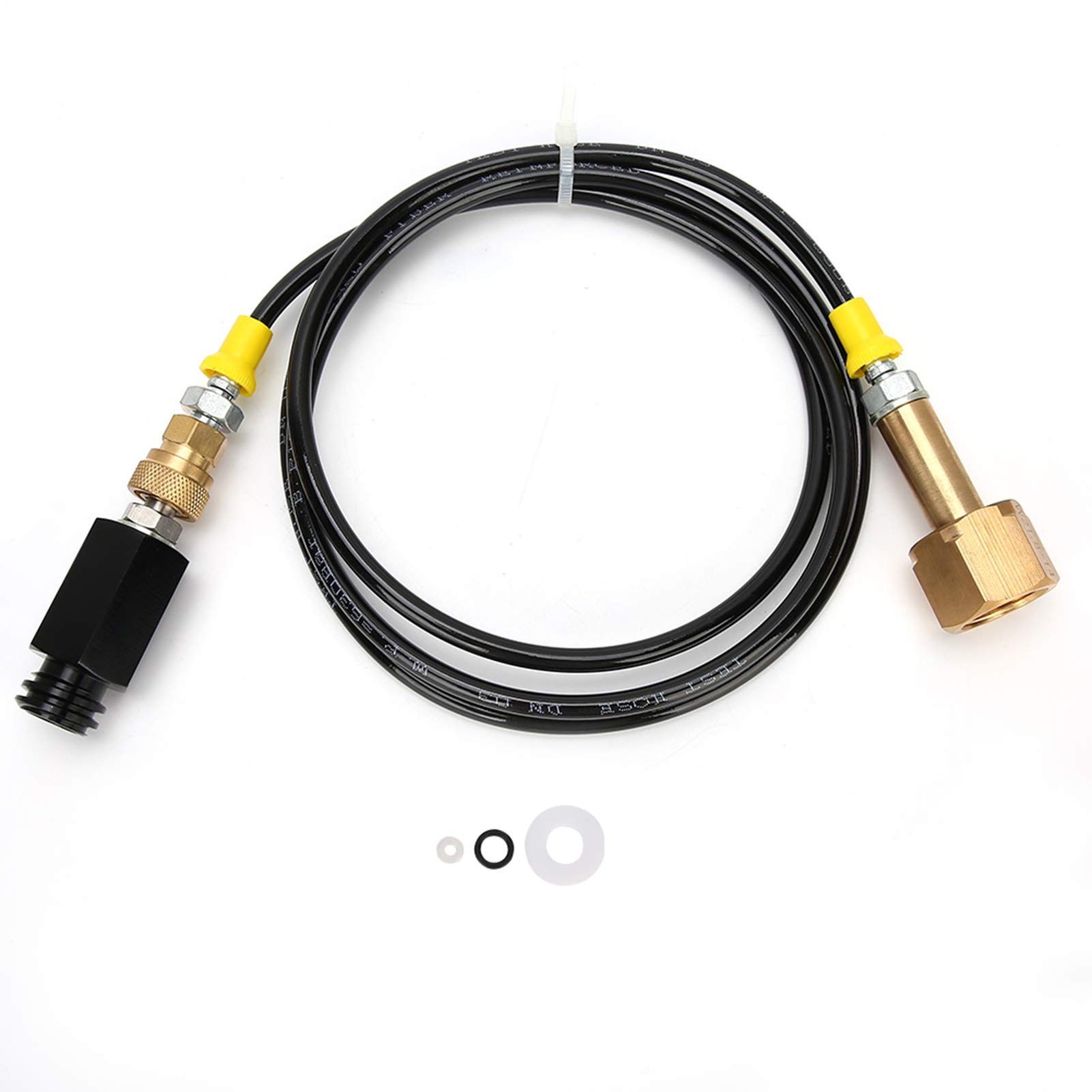 CGA0 do TR21-4 Urządzenie do napojów gazowanych Zbiornik Co2 Bezpośredni adapter 1,7 m CGA0 Gwint CO2 Zestaw adapterów zewnętrznego węża do sody do kuchennego wiadra na wodę