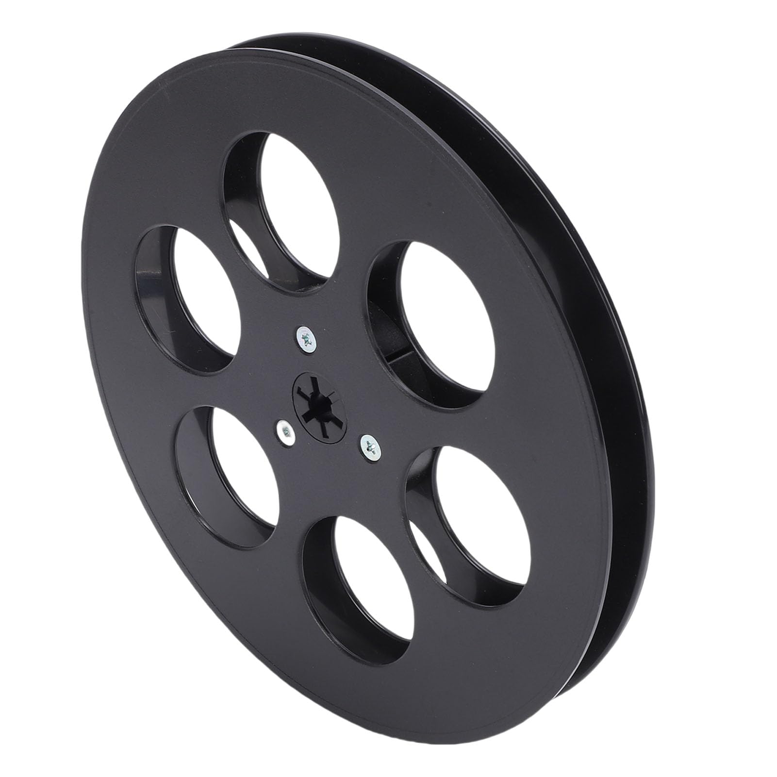 Hamwesh Empty Tape Reel, 6 Windproof Holes ABS Plastic Universal Reel to Tape Recorder, 7 Inch with Improved Analog Recording for Universal to Recorders (Black)