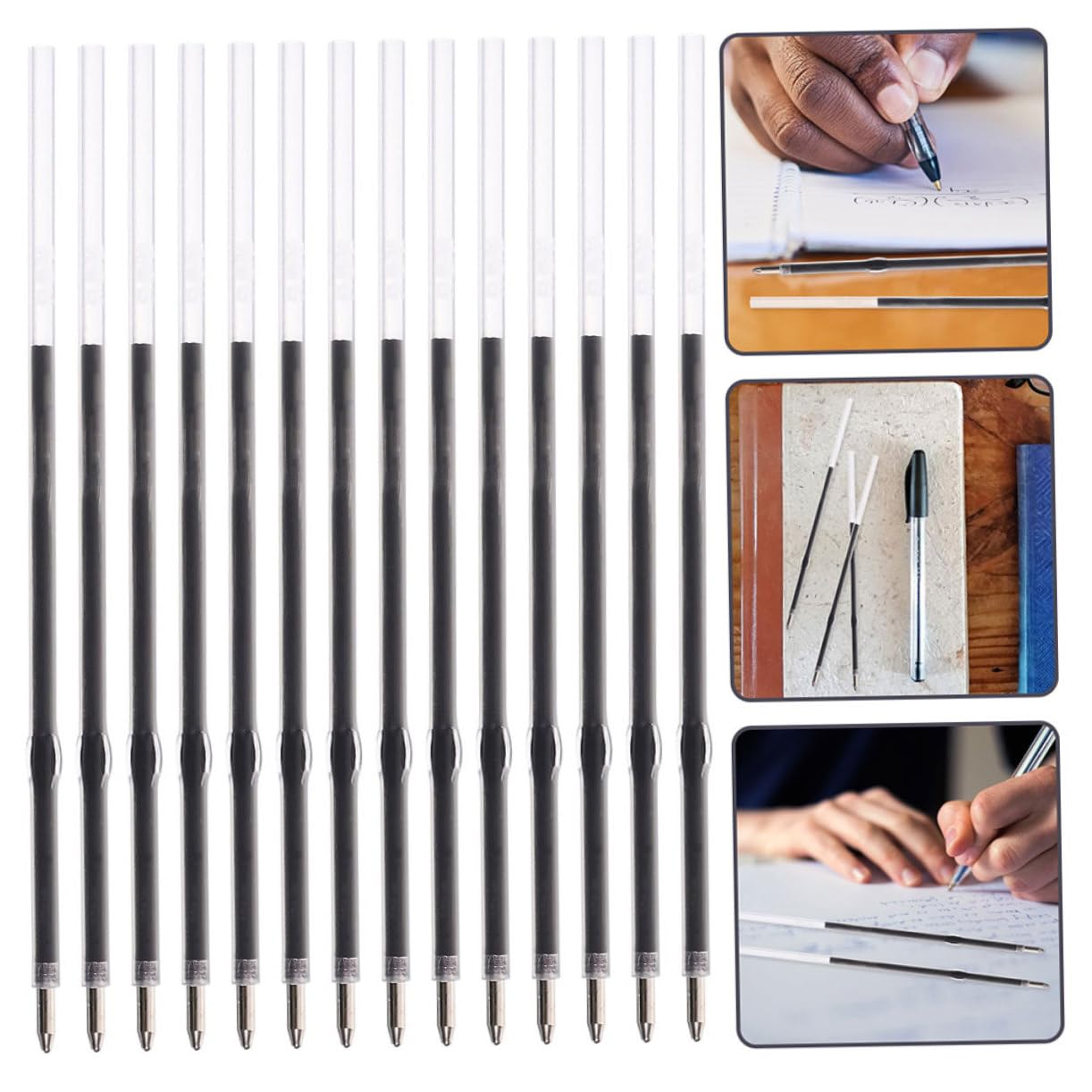 ARTIBETTER 5 Ensembles Recharges De Stylos À Bille Papeterie De Bureau Recharges De Stylos De Bureau Portables Remplacements De Recharges Recharges Pour 200 pièces * 5