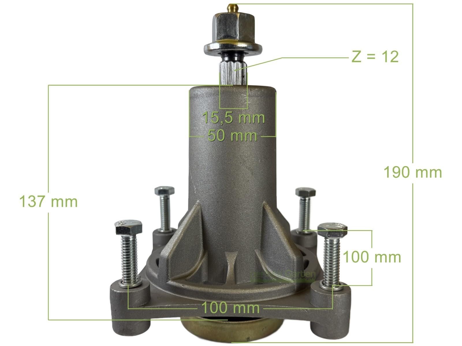Husillo compatible con Husqvarna CTH 194 19530 204 2138 224 EZ5426 GT2254 5321928-70