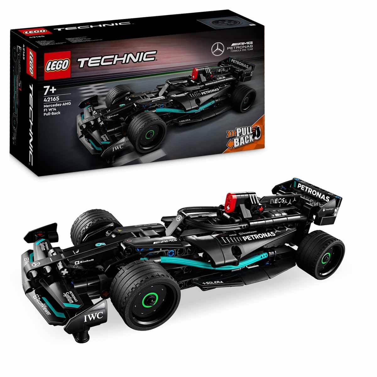 LEGO Technic Mercedes-AMG F1 W14 E Performance Pull-Back Vehicle Building Kit for Kids 42165,240 Pcs