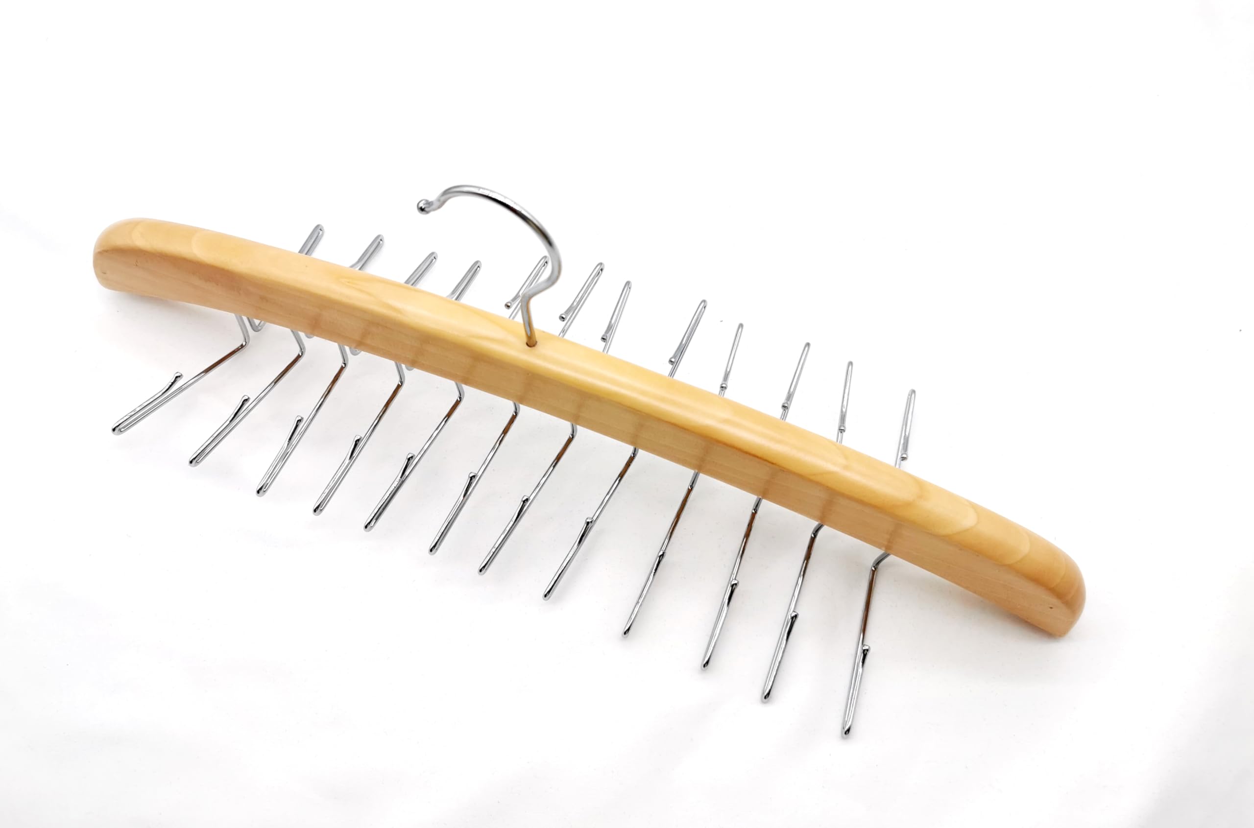 Richards Homewares Imperial Krawattenbügel zum Aufhängen, Schwingarm, für 24 Krawatten, Blond