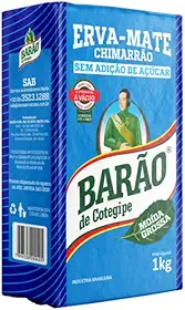 Erva Mate Moída Grossa Barão Cotegipe Vácuo sem glúten 1Kg