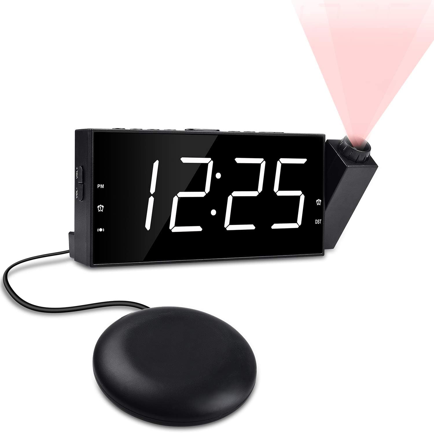 OnLyee Projection Digital Alarm Clock for Bedrooms Dual