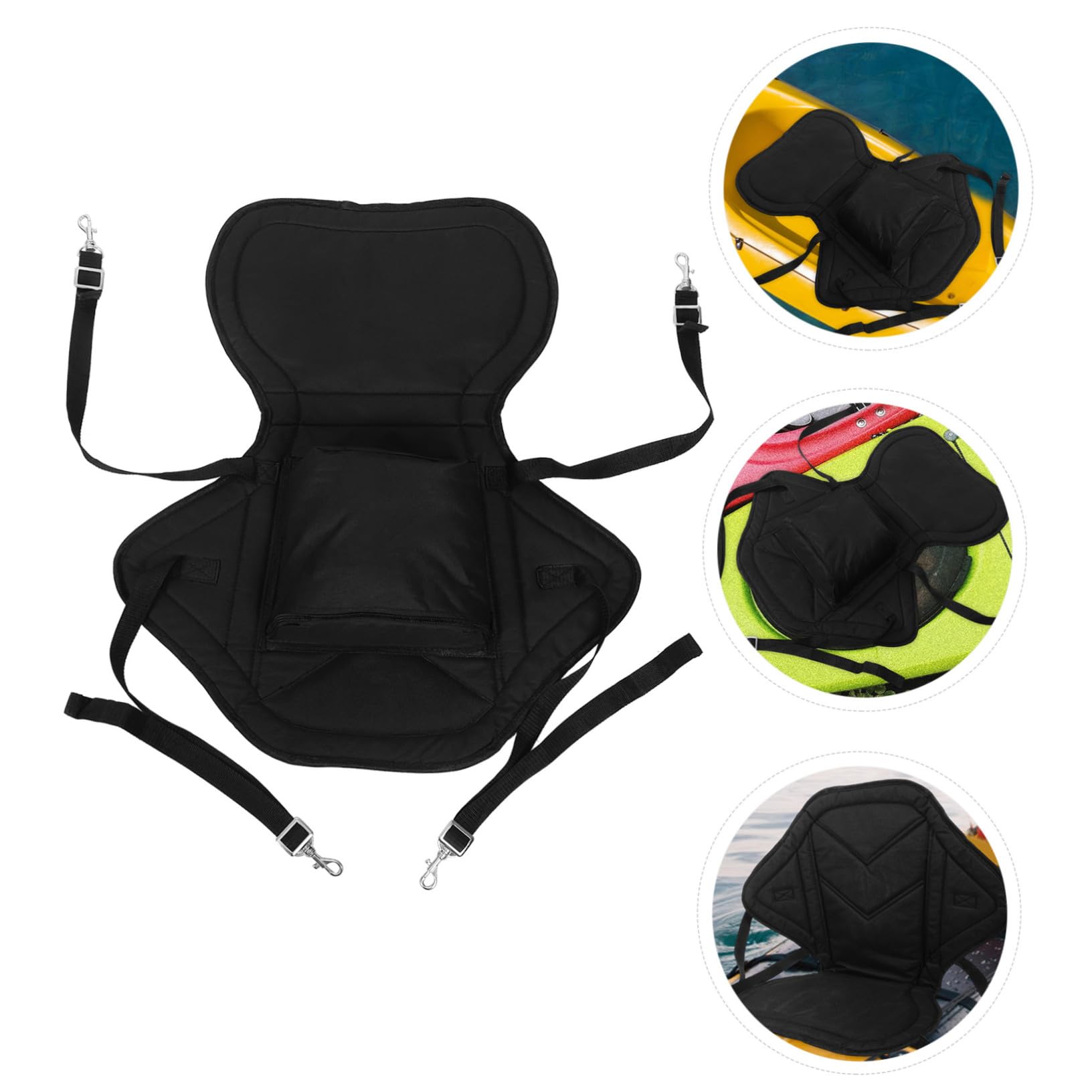 SUPVOX Asiento Hinchable para Kayak Diseño Ergonómico y Tela Oxford, Cojín de Respaldo Portátil Reutilizable para Actividades al Aire Libre