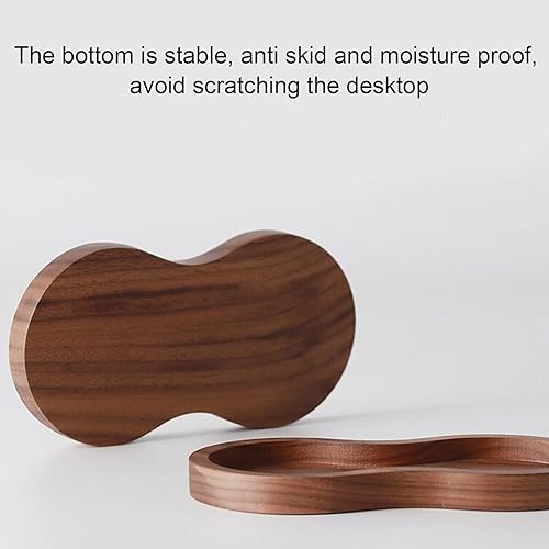 Miniatura 9 de Kit de calibración de martillo de café de acero inoxidable de nogal con base universal para cocina (2.008 in), manipulador de café, distribuidor de