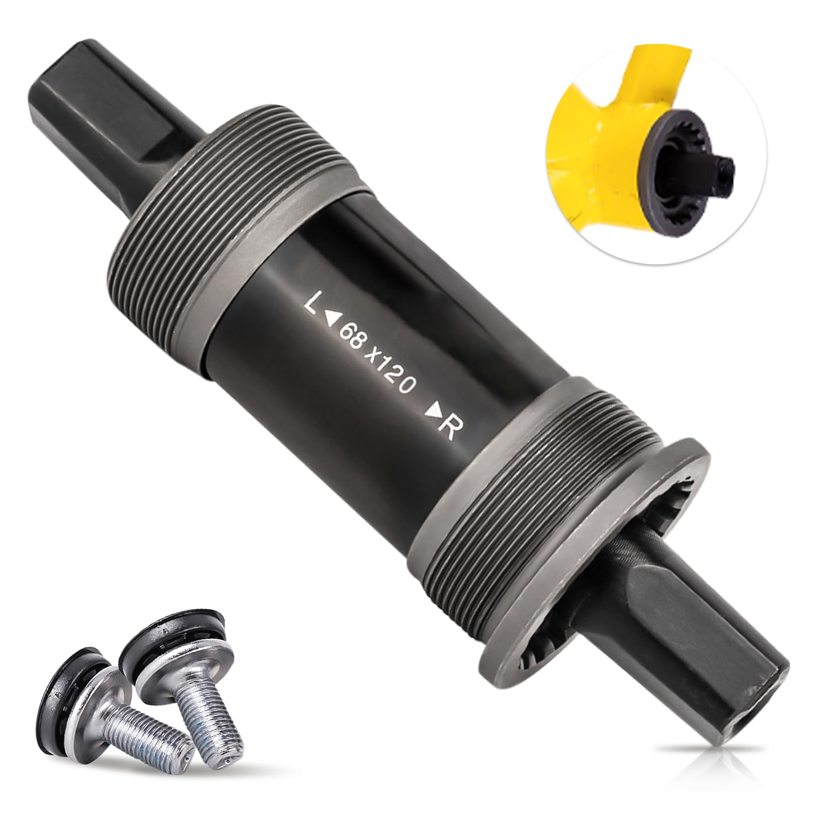 Tange-Seiki Pédalier carré anglais LN-3922 JIS 68 x 103-127,5 mm BB (103 mm