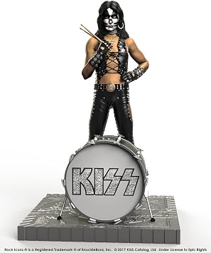 KISS Limited Edition Collectible Statue - Hotter Than Hell "The Catman" Rock Iconz by KnuckleBonz, Officially Licensed by KISS, Includes CoA