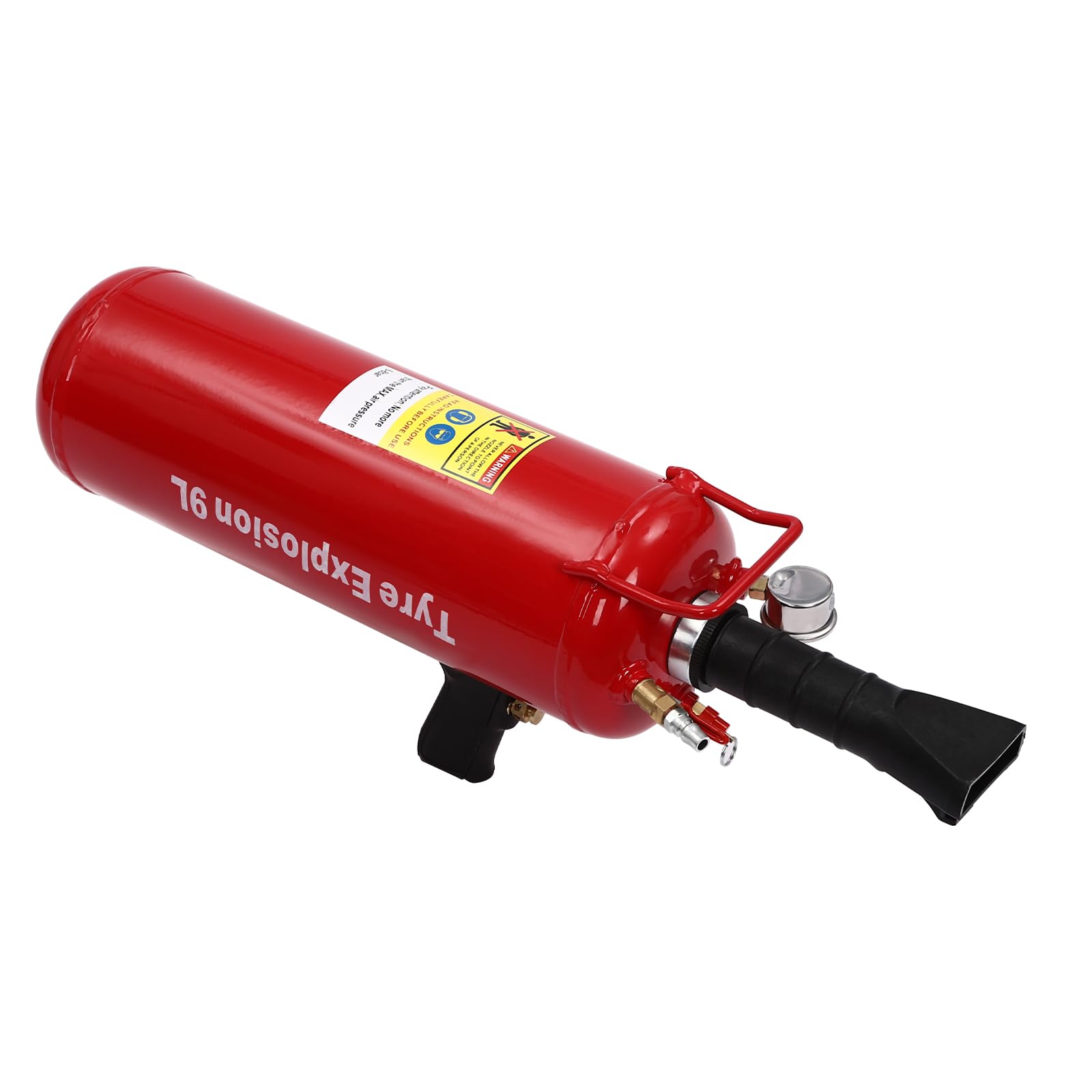 Bandenpomp met manometer bandenschokvuller airbooster lucht-bandenopblaasapparaat vulhulp bandenpomp gereedschap bandenbooster voor autowerkplaats service