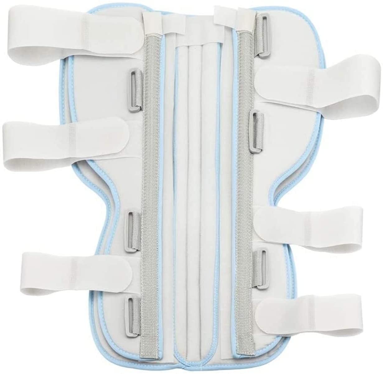 Ortesis de fijación de rodilla Ortesis de pierna completa Férula de rodilla recta Comodidad Soporte rígido para lesiones pre y postoperatorias de rodilla o recuperación de cirugía 22.7.27 (Gr? XL