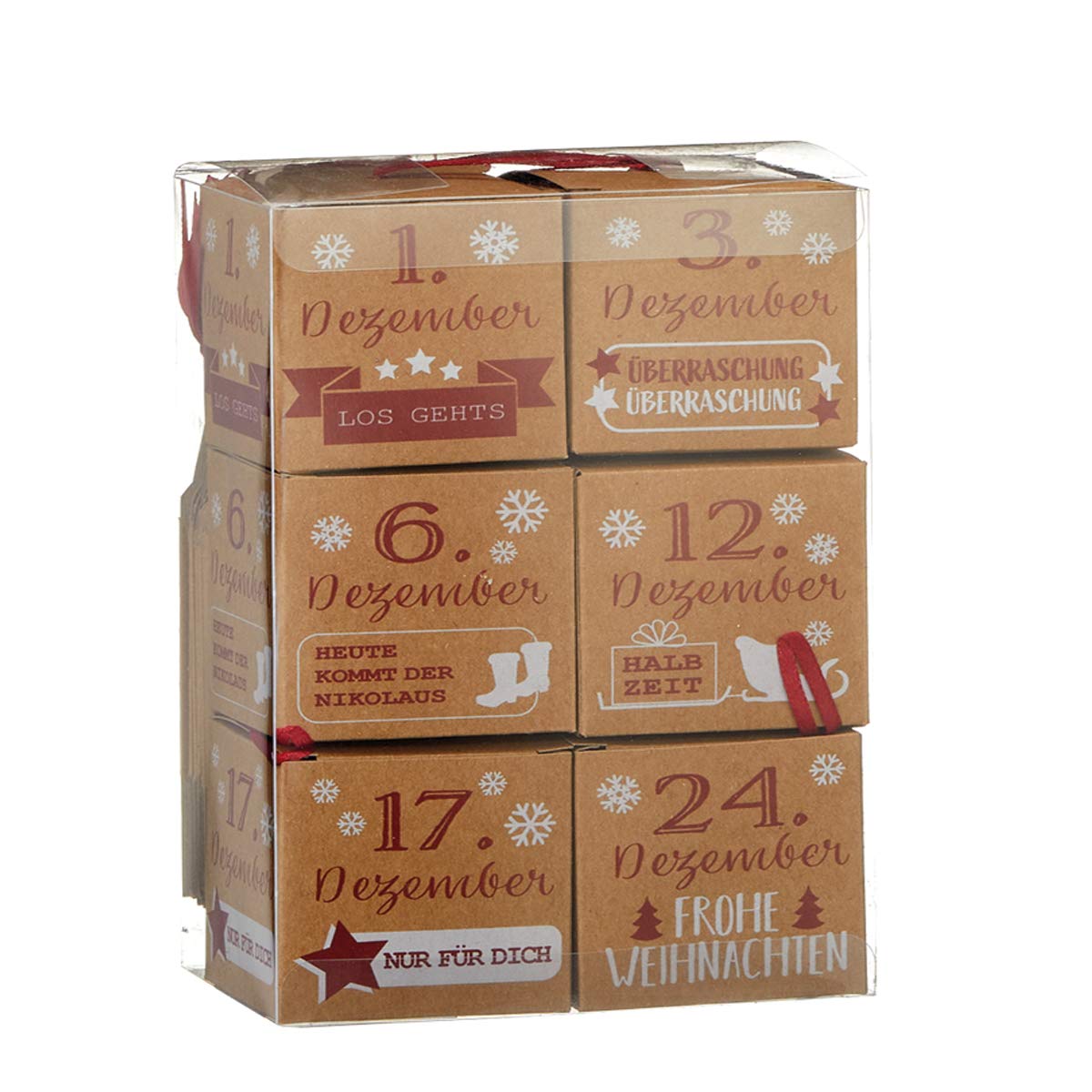 10x Adventskalender Päckchen/Adventskalender zum selbst Befüllen/wählbare Designs/Weihnachtskalender/Kinder/Häuser
