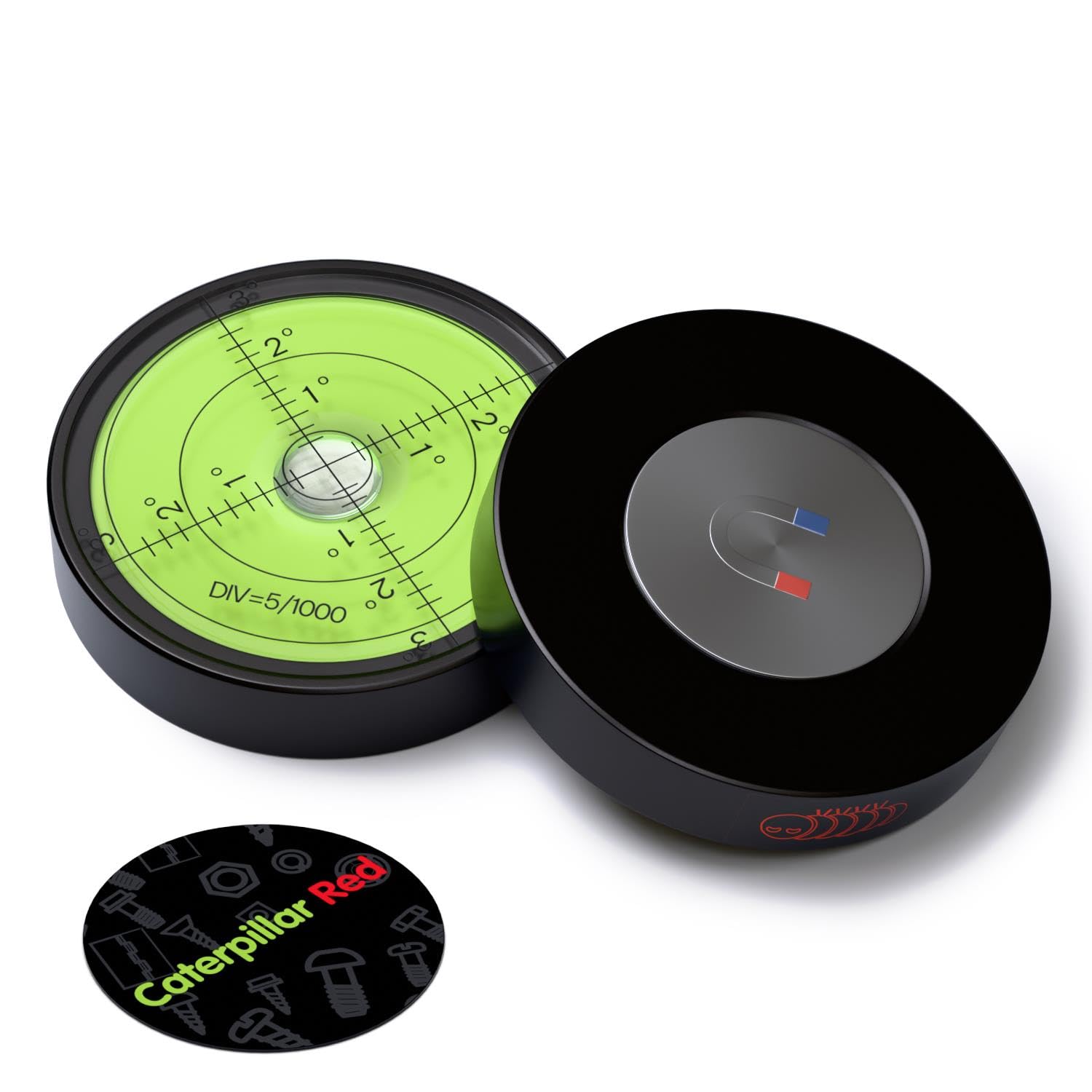Green Magnetic Spirit Level - 60mm Diameter -5 Green Magnetic Spirit Level - 60mm Diameter -5