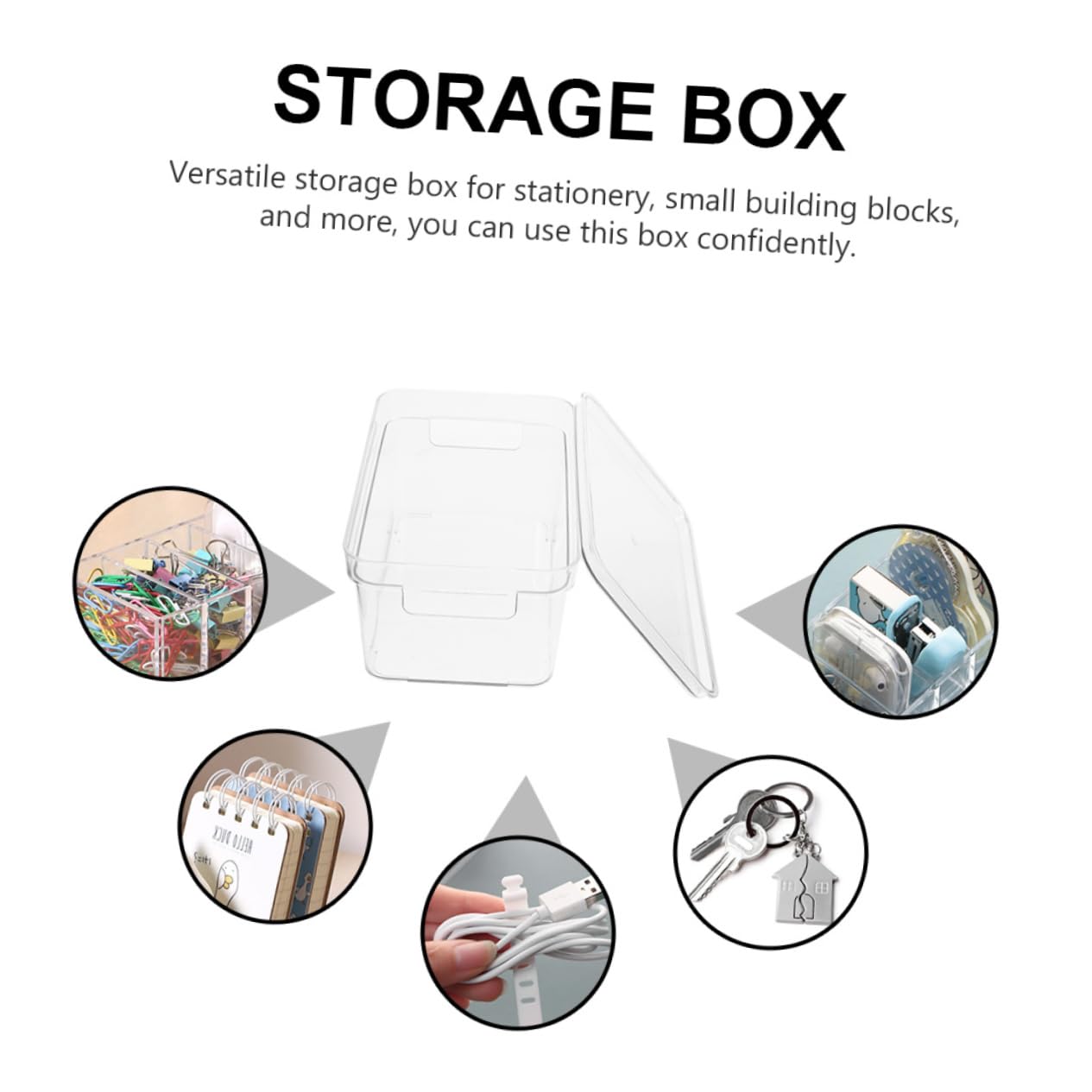 TOPBATHY Transparente Aufbewahrungsbox mit Deckel für Junge Mädchen Spielzeugaufbewahrungsbox zum Organisieren Kunststoffbox für Bausteine und Kleinteile